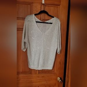 Halston glitter sweater